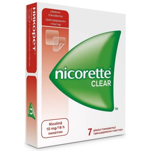 Smoking Cessation-Johnson & Johnson Nicorette Clear Patches, 10 mg/16 h,