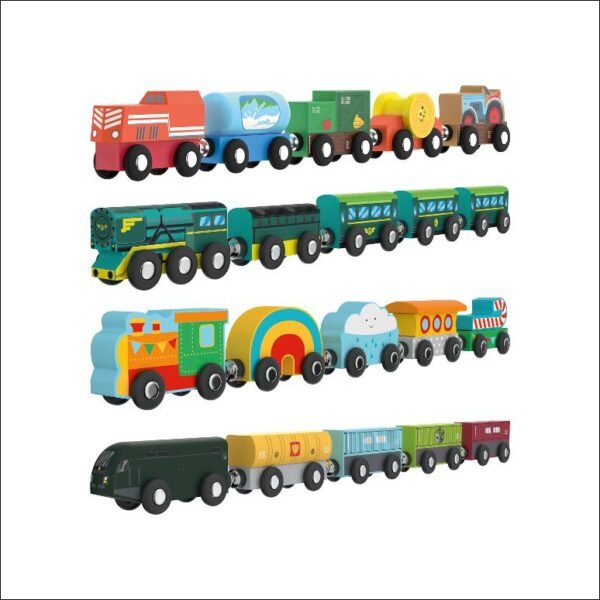 The Playtive Wooden Train is a charming and durable toy designed for young children. Made from high-quality wood, this train set features colorful, easy-to-connect pieces that help develop motor skills, creativity, and imaginative play. Perfect for little hands, it offers endless fun while encouraging learning through play.