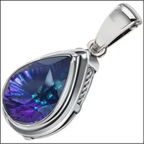 polcarat design silver pendant decorated with crystal w 2107 color bermuda blue