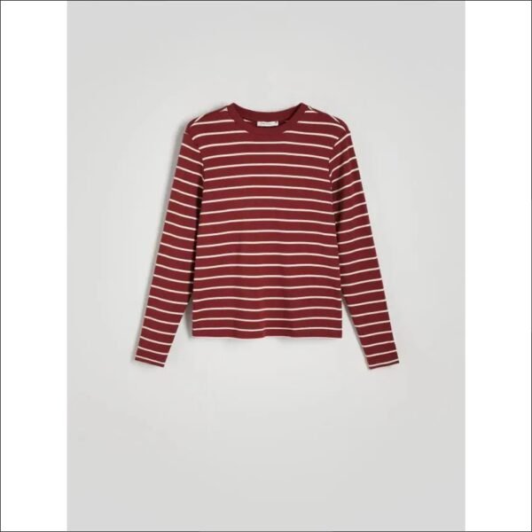 Reserved - Mercerized cotton longsleeve - burgundy