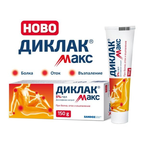 Joint and muscle pain-SANDOZ DICLAC MAX gel 5%,