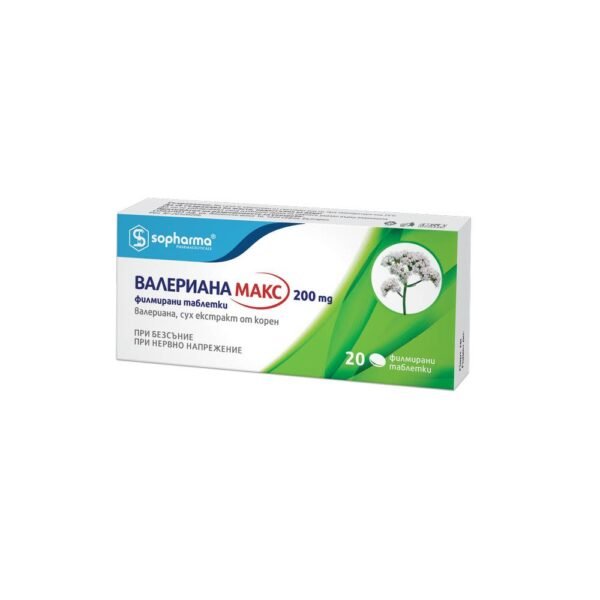 Insomnia-SOPHARMA VALERIANA MAX 200mg,