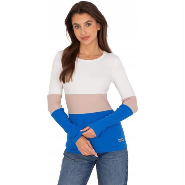 Stylish Fitted Women's Striped Longsleeve Blouse