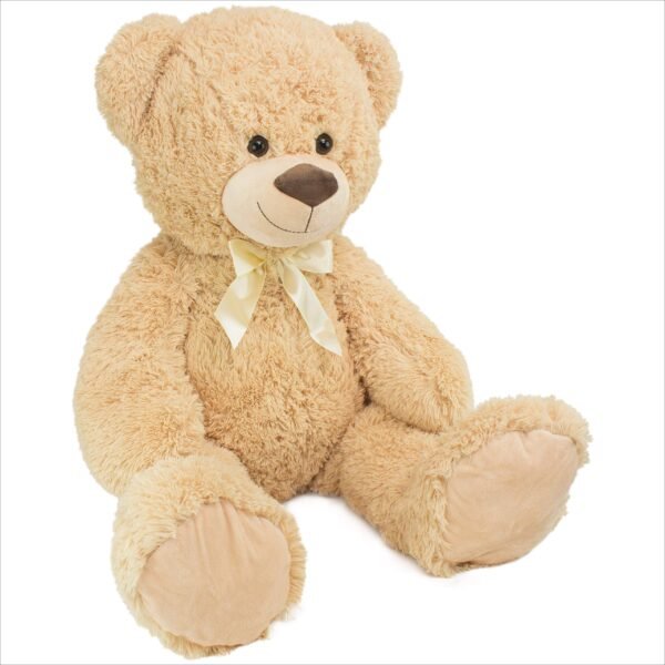 "Snuggle up with this adorable 100 cm Teddy Bear! Made from soft polyester, this huggable plush toy is perfect for cuddles and play.