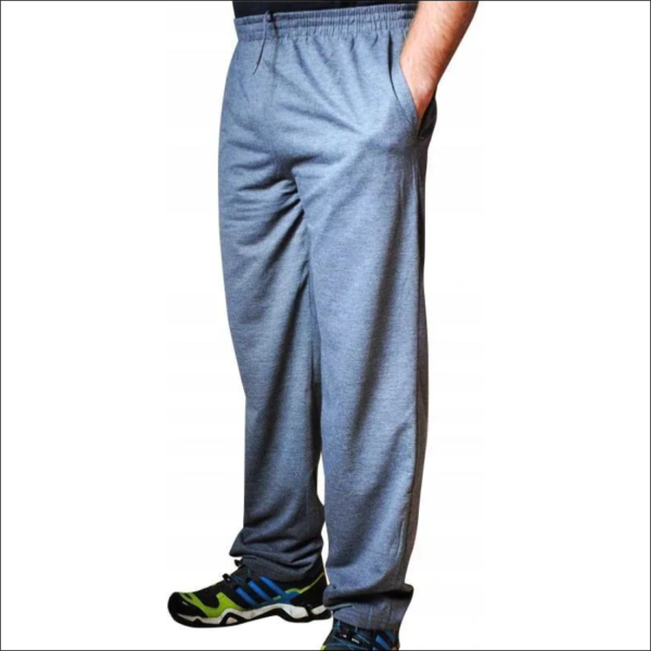 Plain Cotton Sweatpants Size XXXL Ash