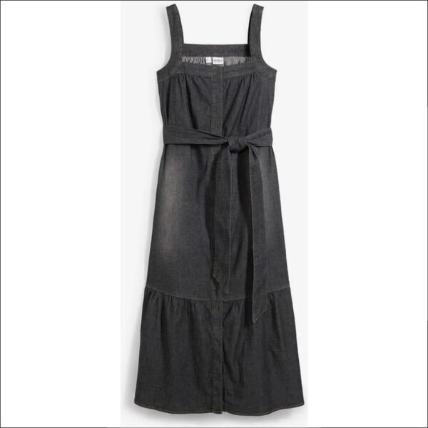 Summer Denim Dress With Belt 40